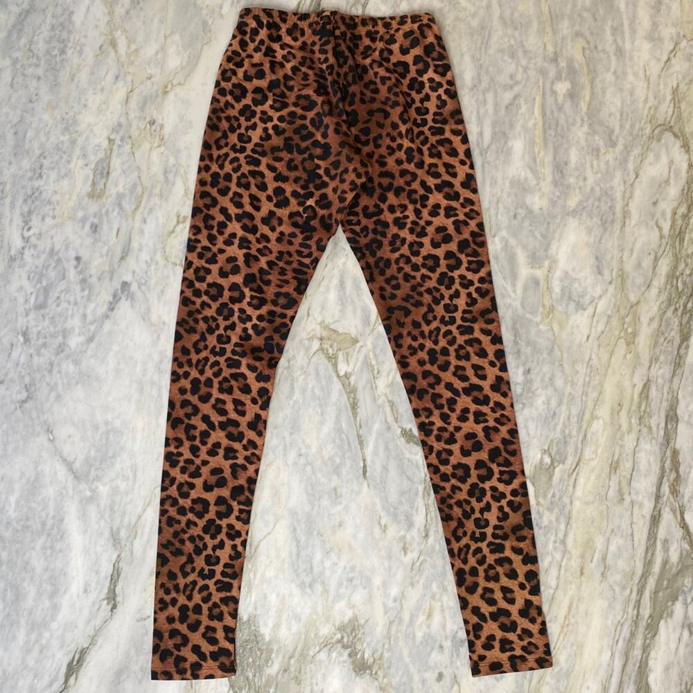 Material Girl Leopard Print Elastic Band Stretch Casual Leggings Size XS - Picture 7 of 8